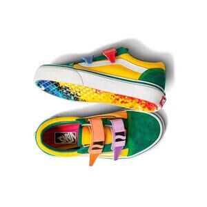 Vans x Crayola Kids' Old Skool V Skate Shoes